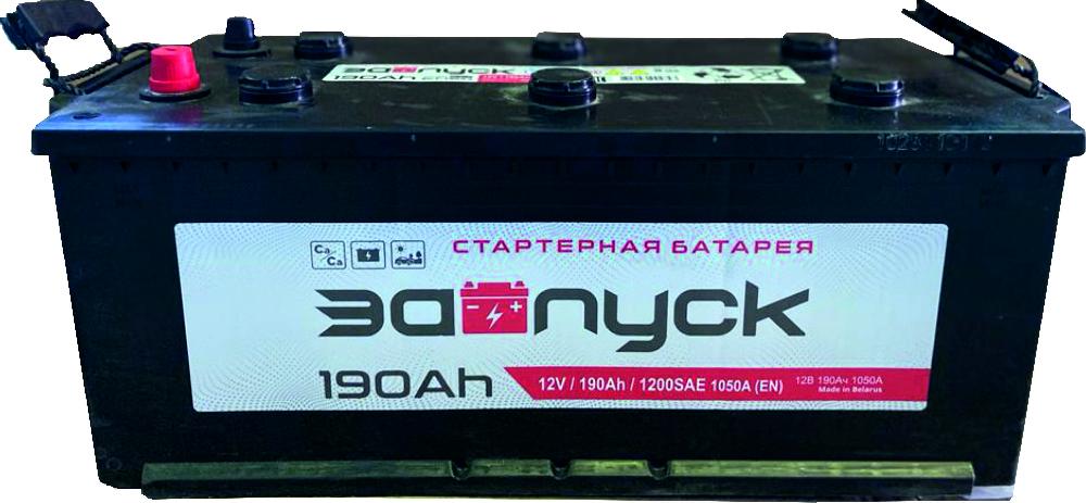Аккумуляторная батарея ЗАПУСК ZAT1904 190 Ah КОНУС ПП